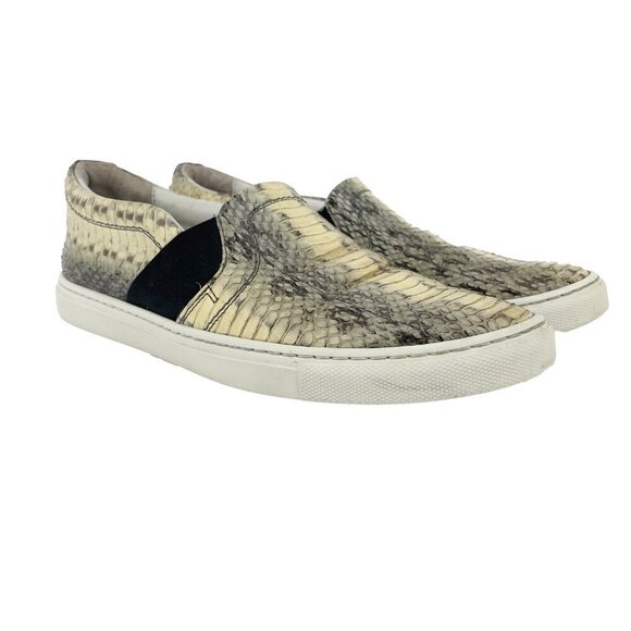 LANVIN Python Luxury Slip-on Sneakers Flats Loafers Round toes Animal sz 36 - Picture 2 of 14